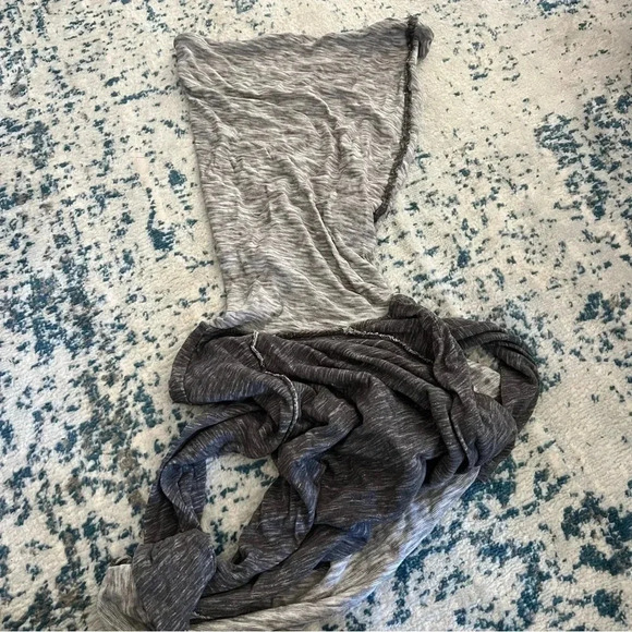 Free People Beach Cawl Cocoon Neck Pull Over Top Grey XS/S - Picture 8 of 8